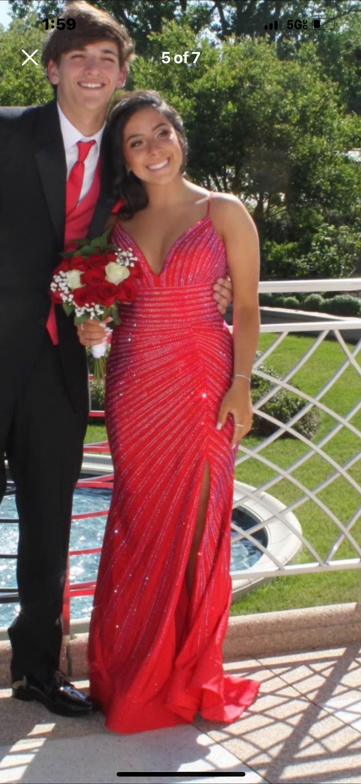 Sherri Hill Size 6 Prom Red Floor Length Maxi on Queenly