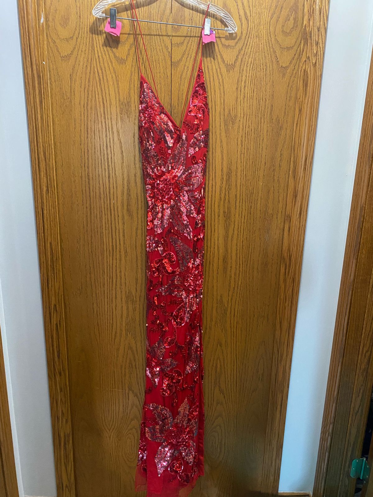 Primavera Size 8 Prom Red Floor Length Maxi on Queenly