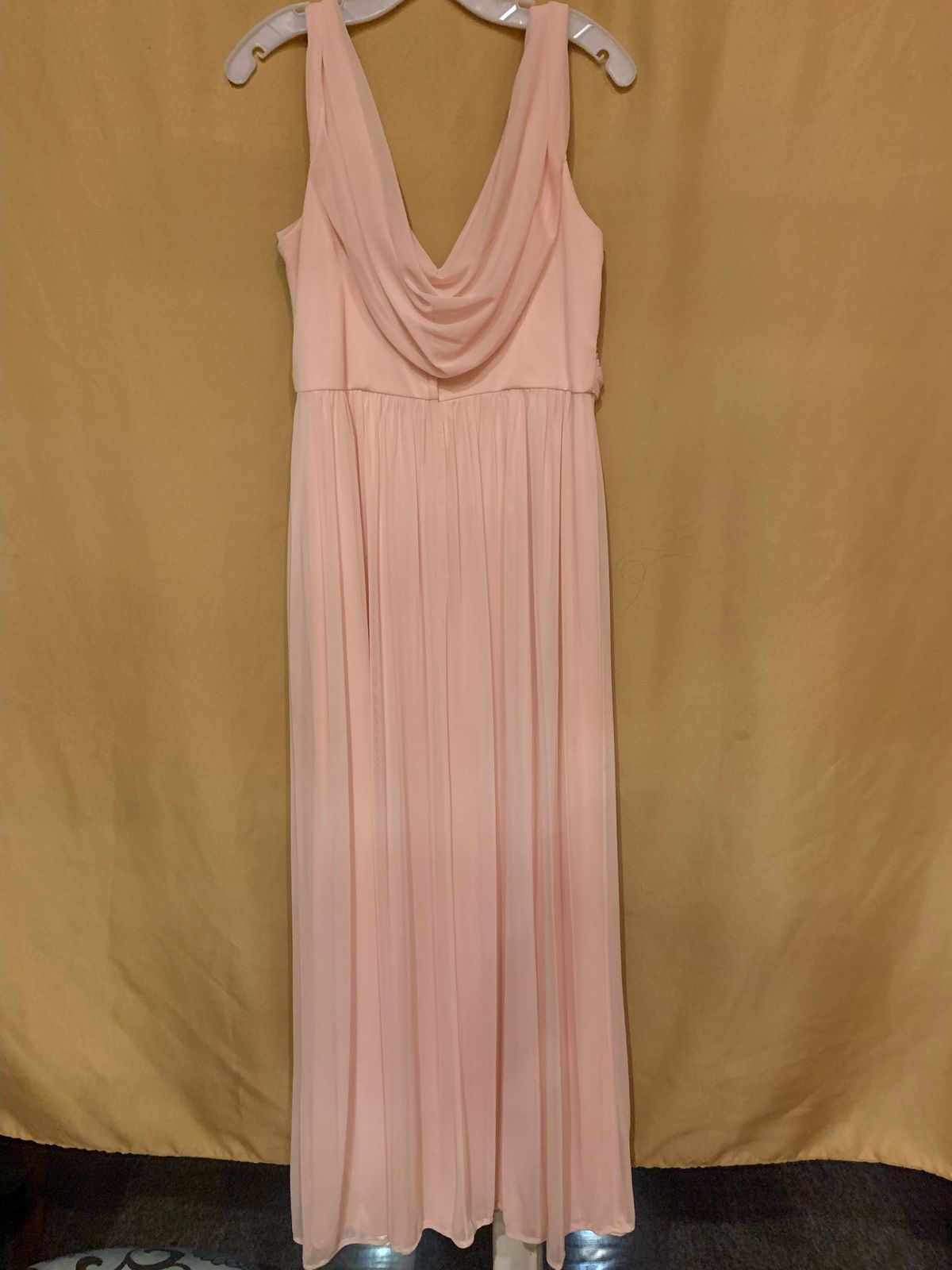 David's Bridal Size 12 Pink A-line Dress on Queenly
