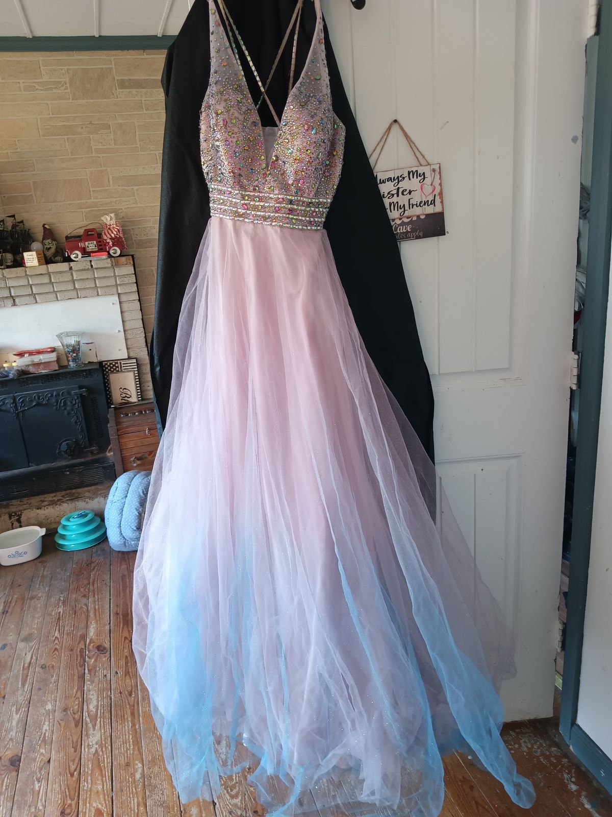 Christina wu prom  Size 14 Multicolor Ball Gown on Queenly