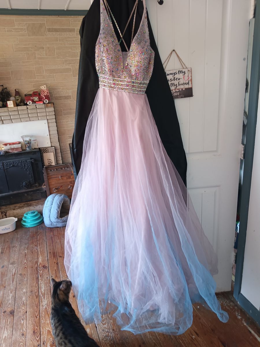 Christina wu prom  Size 14 Multicolor Ball Gown on Queenly
