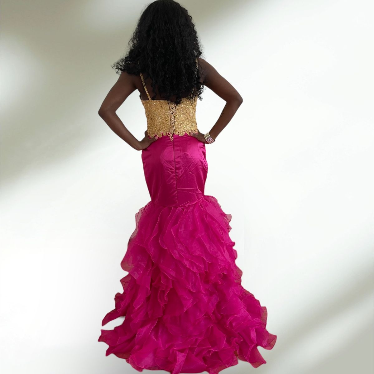 Size 10 Prom Multicolor Mermaid Dress on Queenly