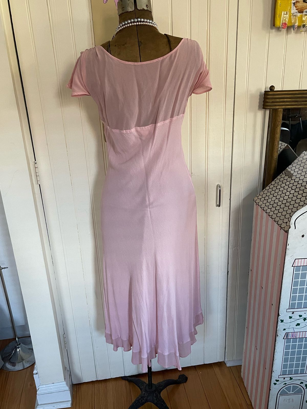 Ghost Size M Wedding Guest Pink A-line Dress on Queenly