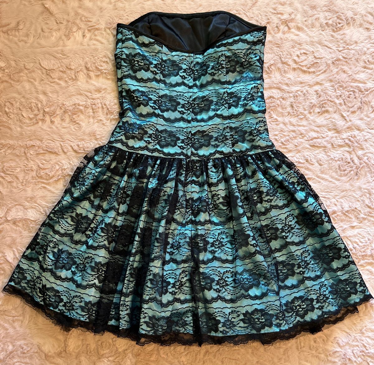 Jessica McClintock Girls Size 5 Homecoming Blue A-line Dress on Queenly