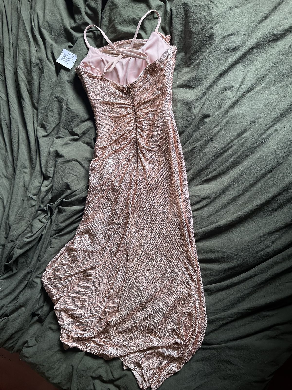 David's Bridal Size 2 Pink Mermaid Dress on Queenly