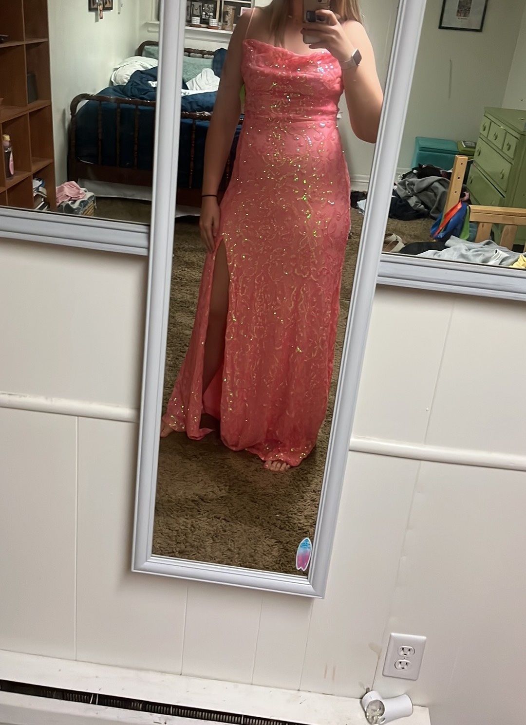 Windsor Size XL Prom Pink A-line Dress on Queenly