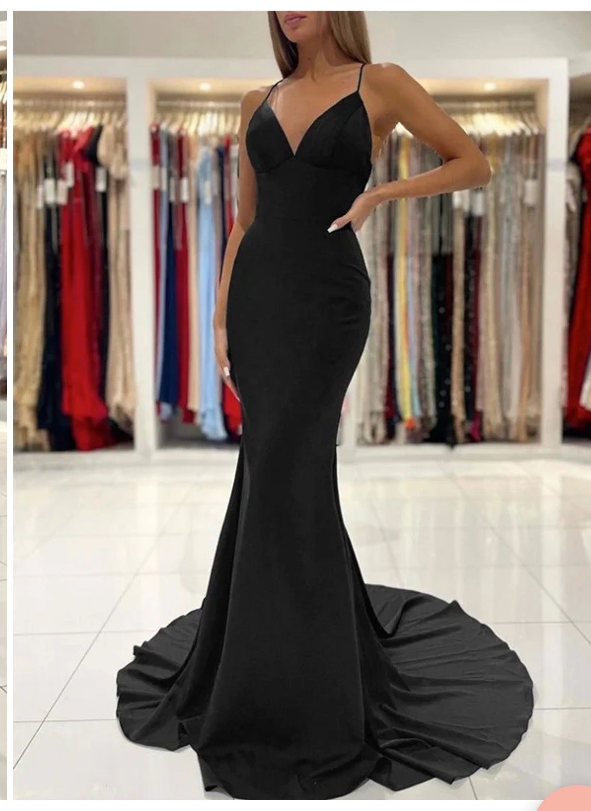 Size 4 Prom Black Mermaid Dress on Queenly