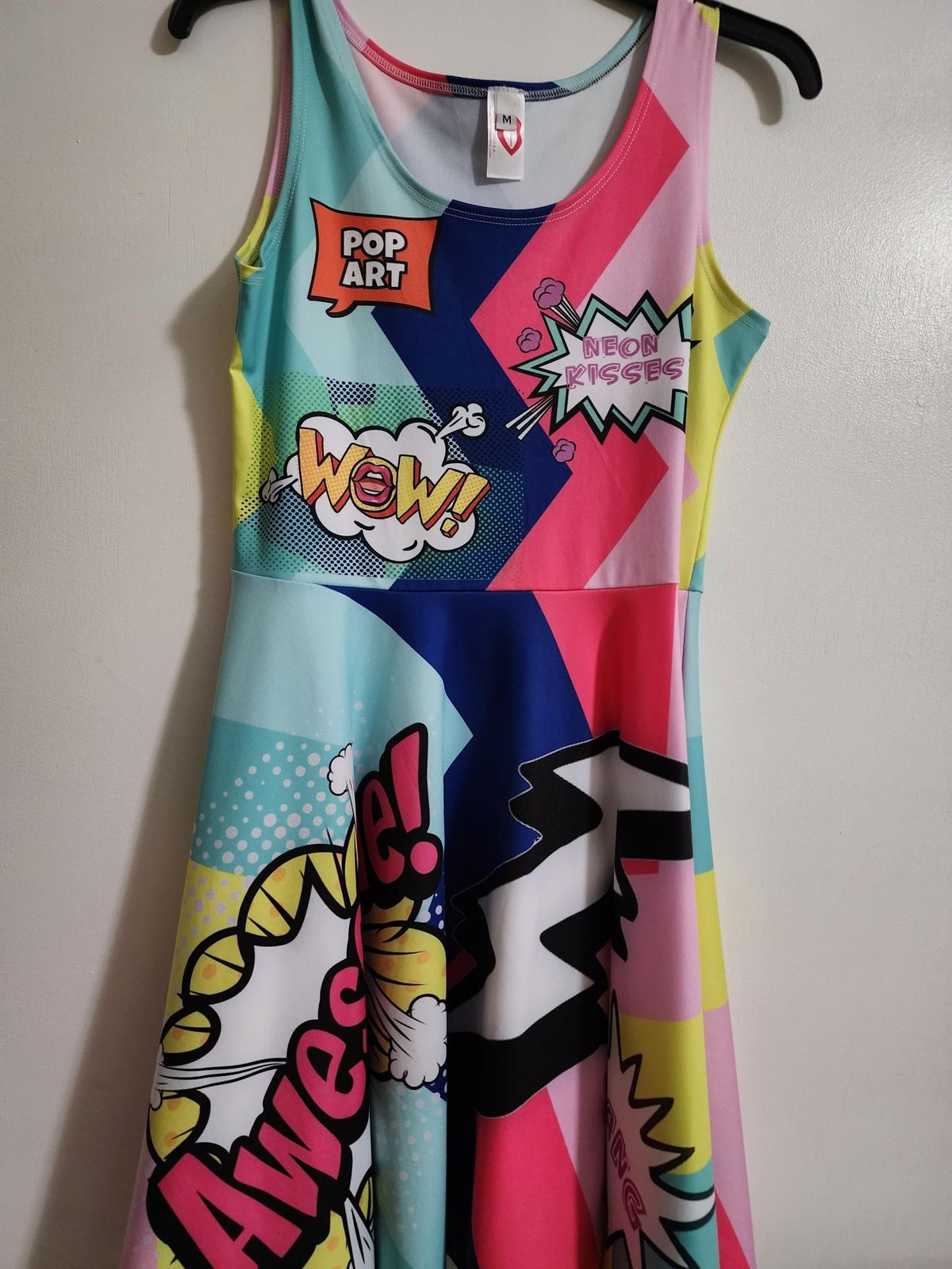 Neon Kisses Size 8 Multicolor A-line Dress on Queenly