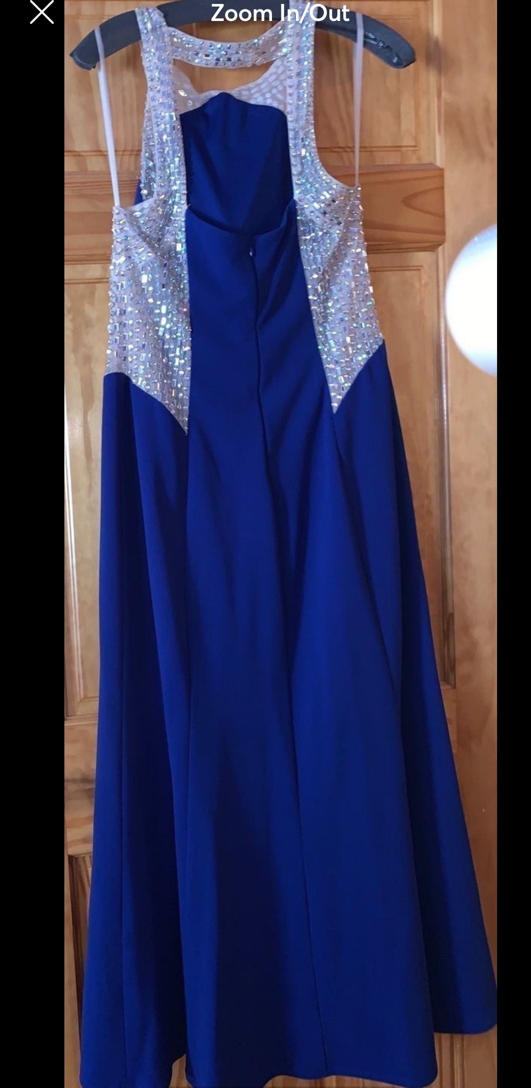 Decode Plus Size 16 Prom Blue Floor Length Maxi on Queenly