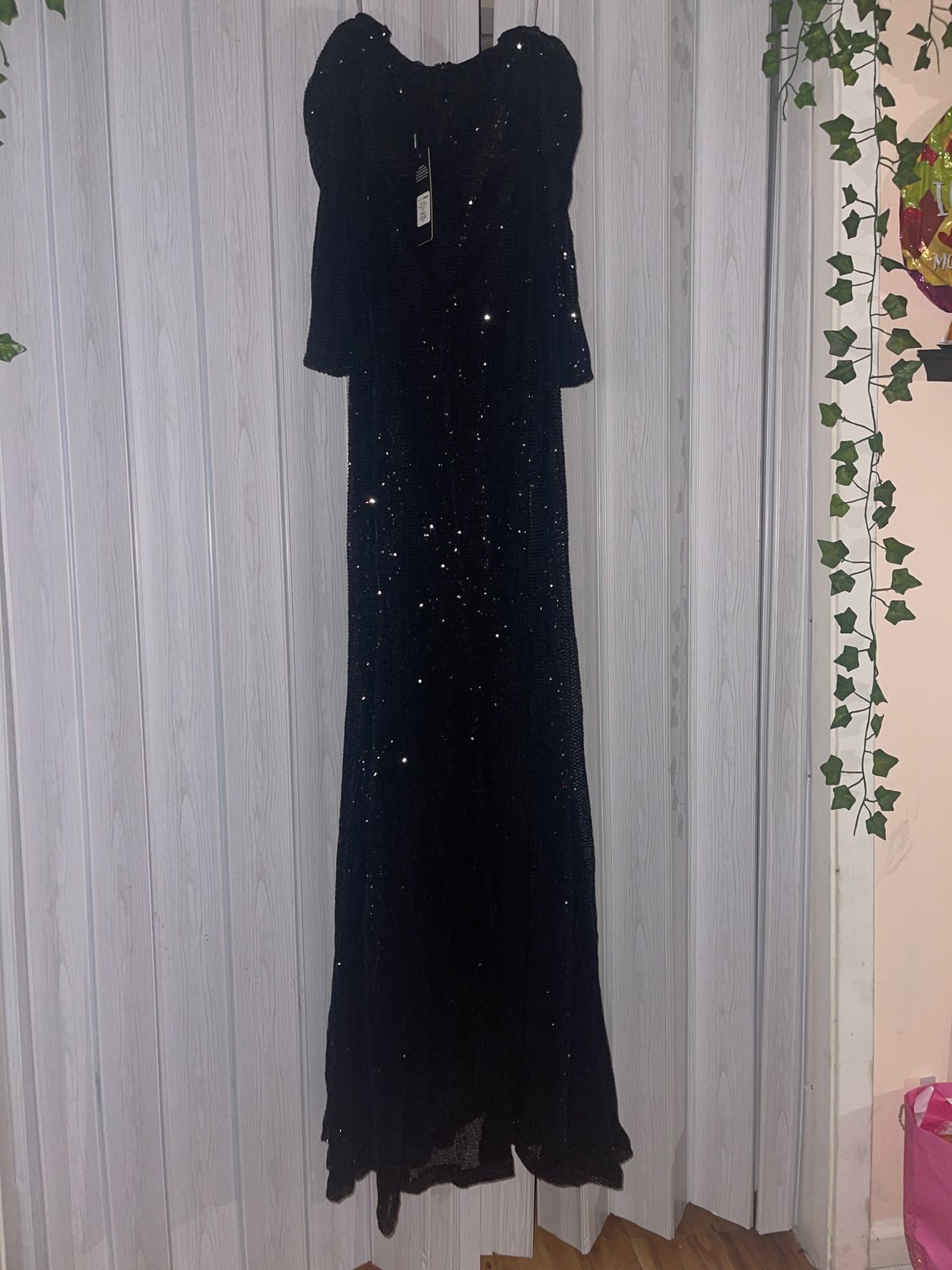 Fashion Nova Size XL Prom Black Mermaid Dress on Queenly