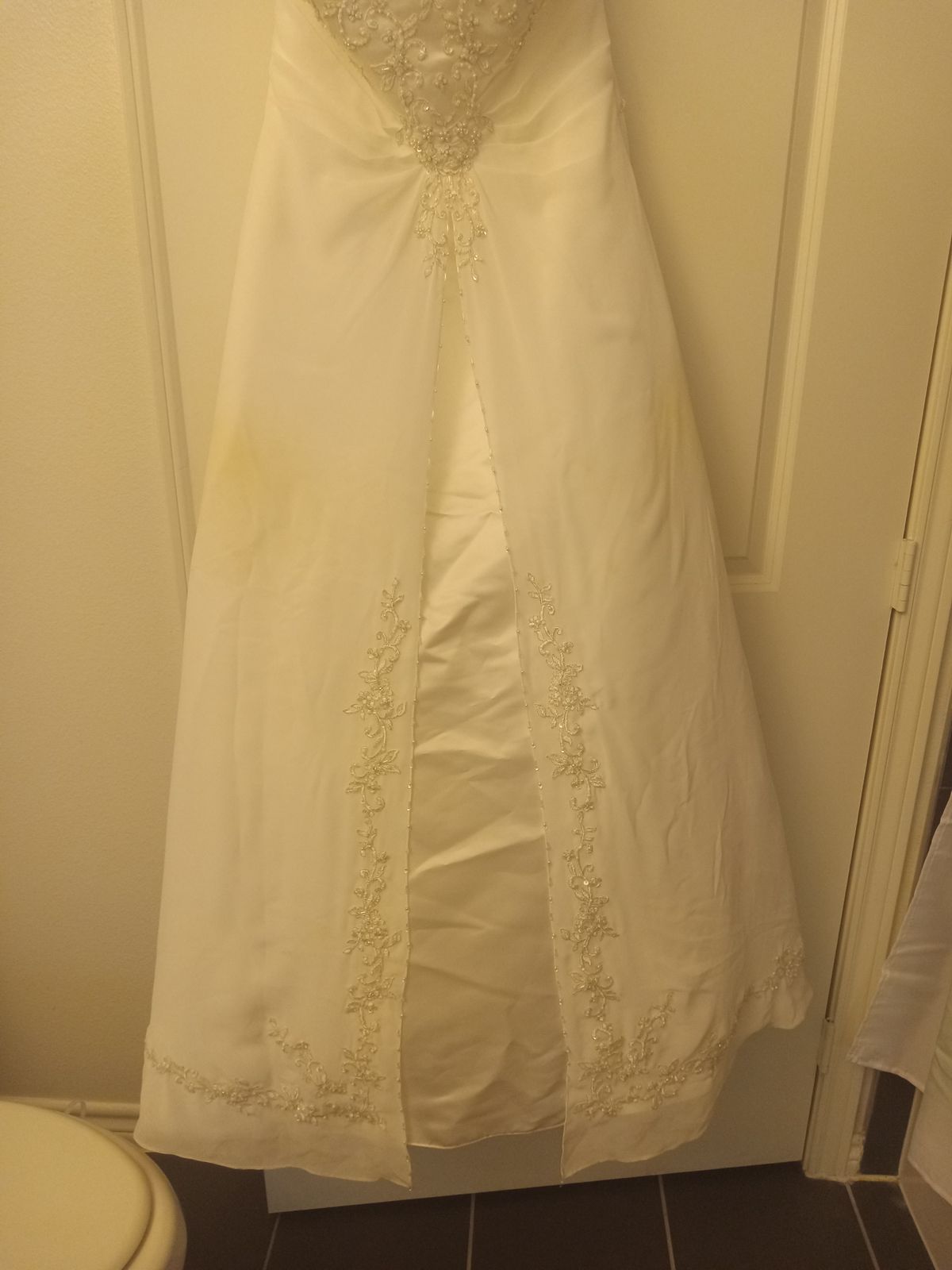 Size 12 White A-line Dress on Queenly