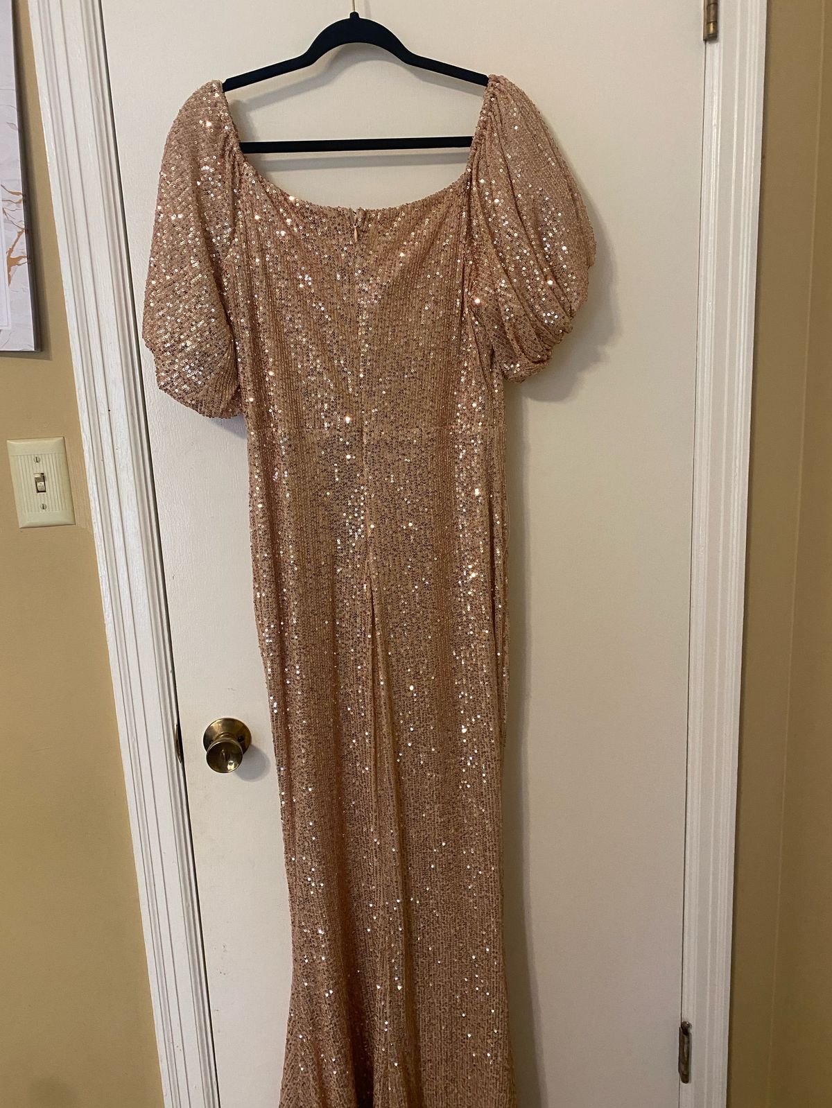 Size XL Prom Nude Floor Length Maxi on Queenly