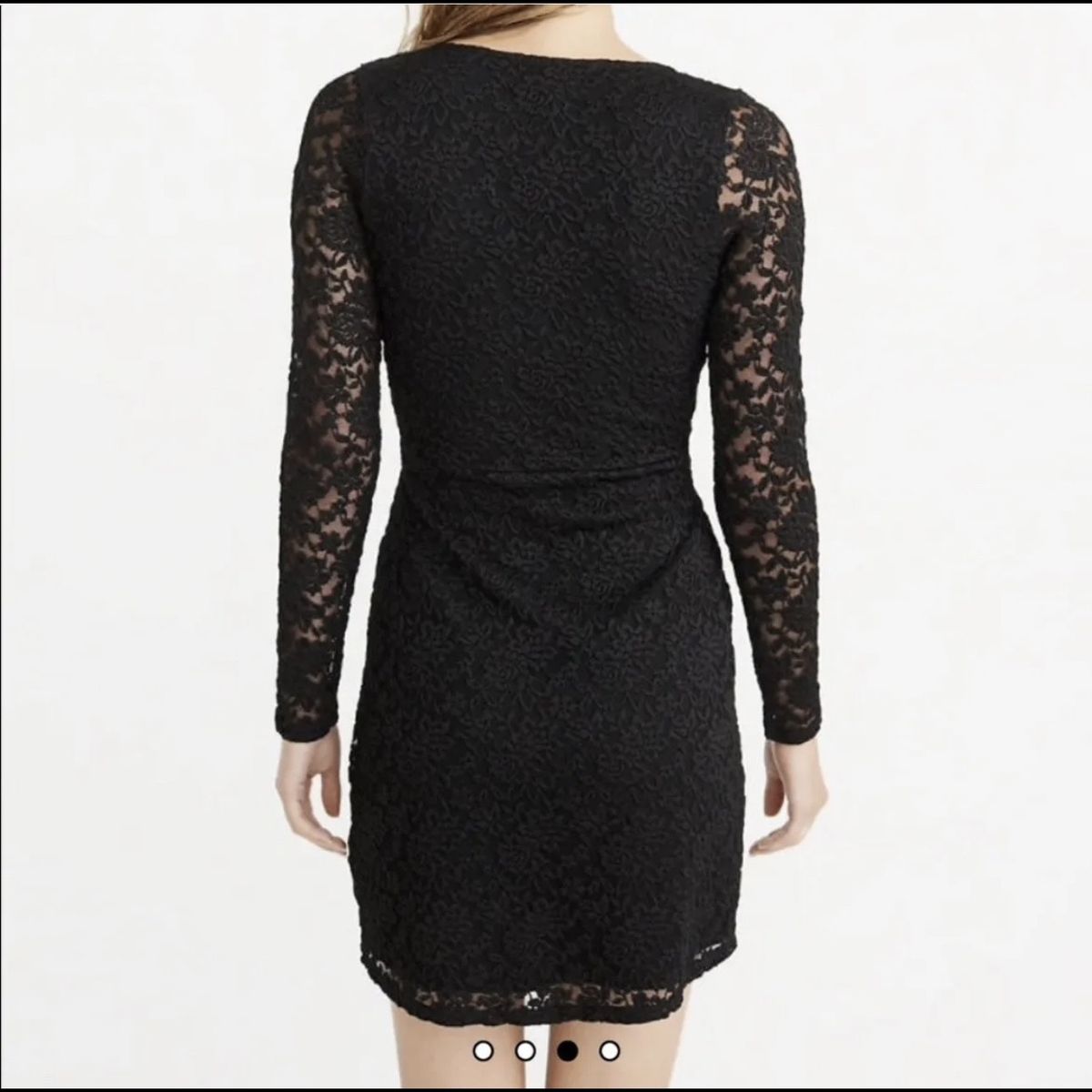 Abercrombie & Fitch Size XS Homecoming Long Sleeve Lace Black Cocktail Dress on Queenly