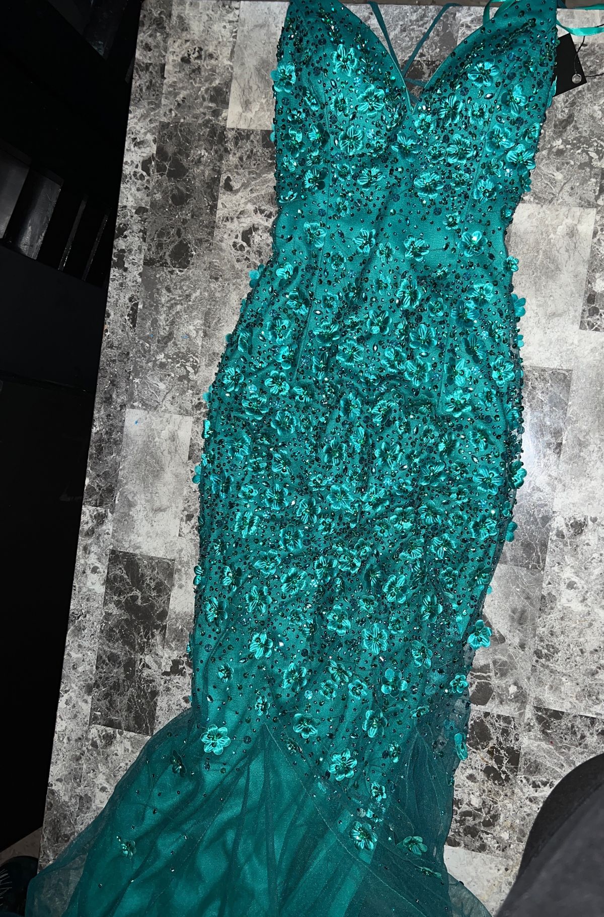 Size 6 Prom Green Mermaid Dress on Queenly