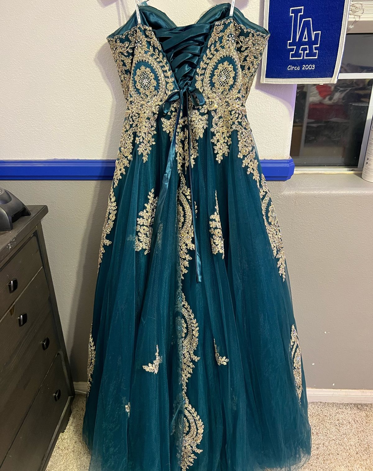 Camille La Vie Size 8 Pageant Blue Ball Gown on Queenly