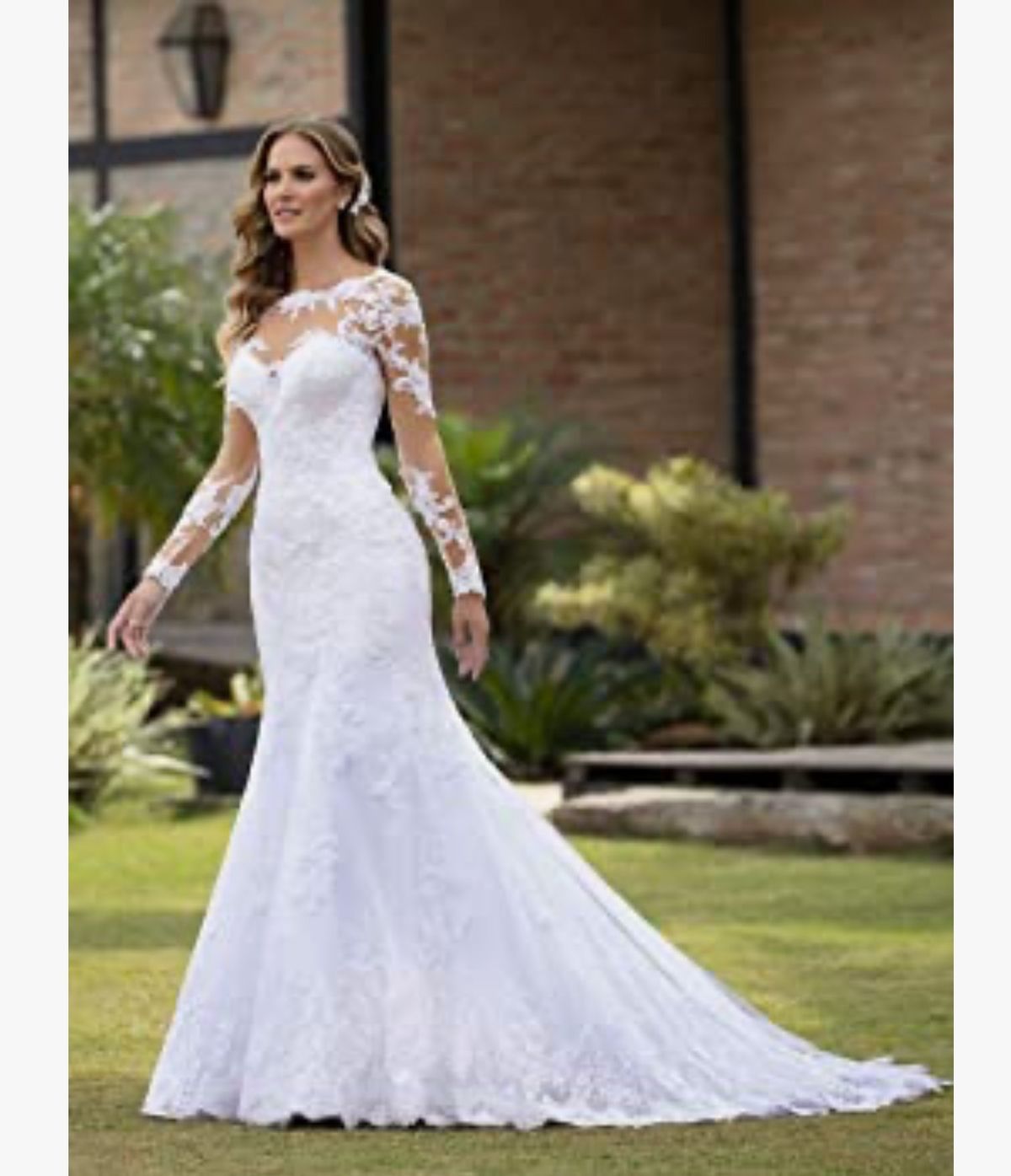 Waterdress Size 14 Wedding White Dress With Train on Queenly
