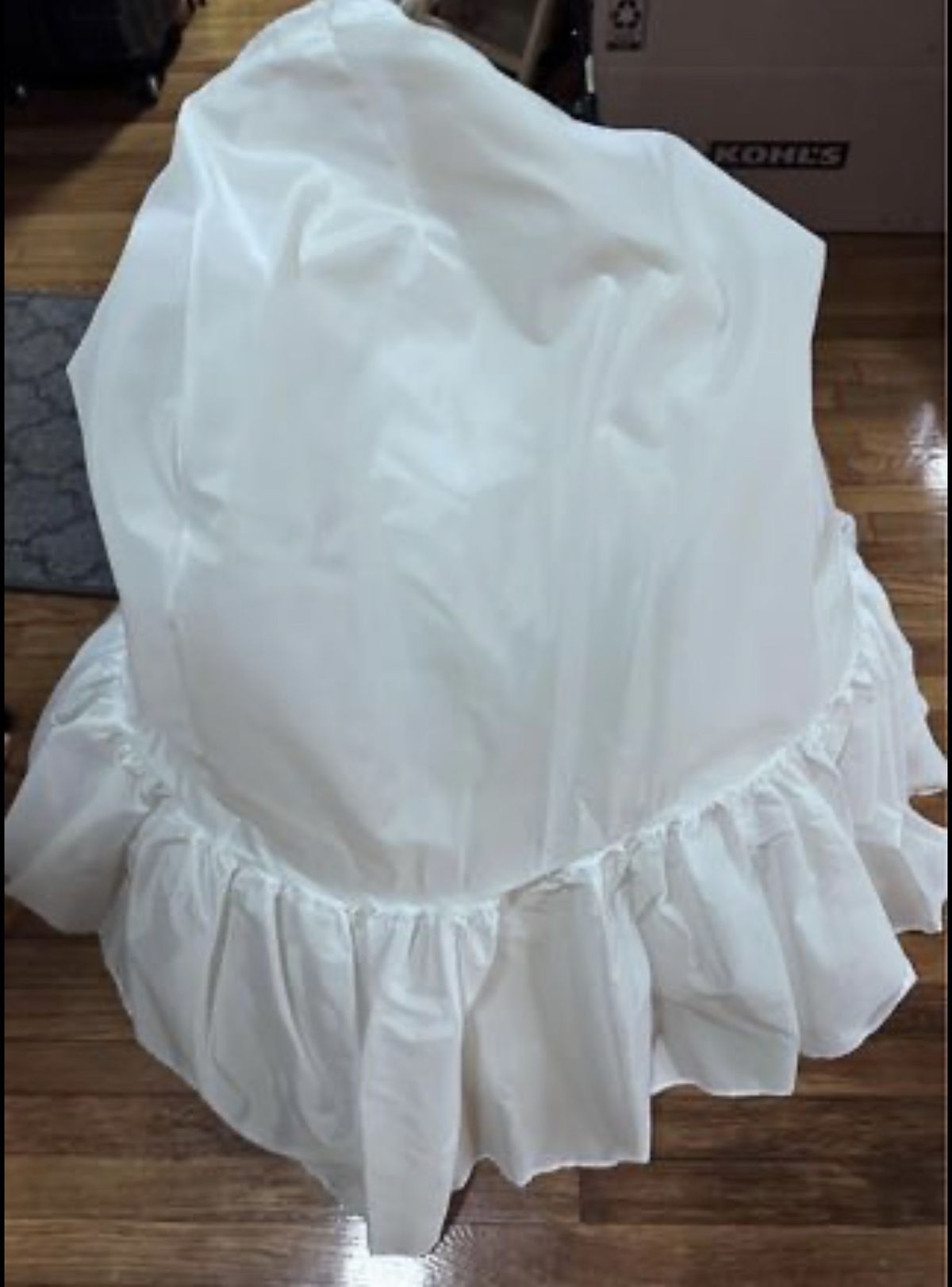Size 4 White A-line Dress on Queenly
