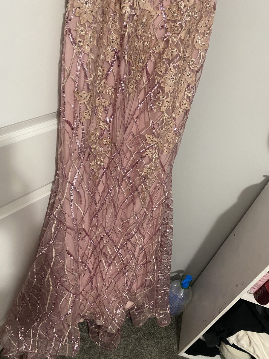 Size 6 Prom Pink Mermaid Dress on Queenly