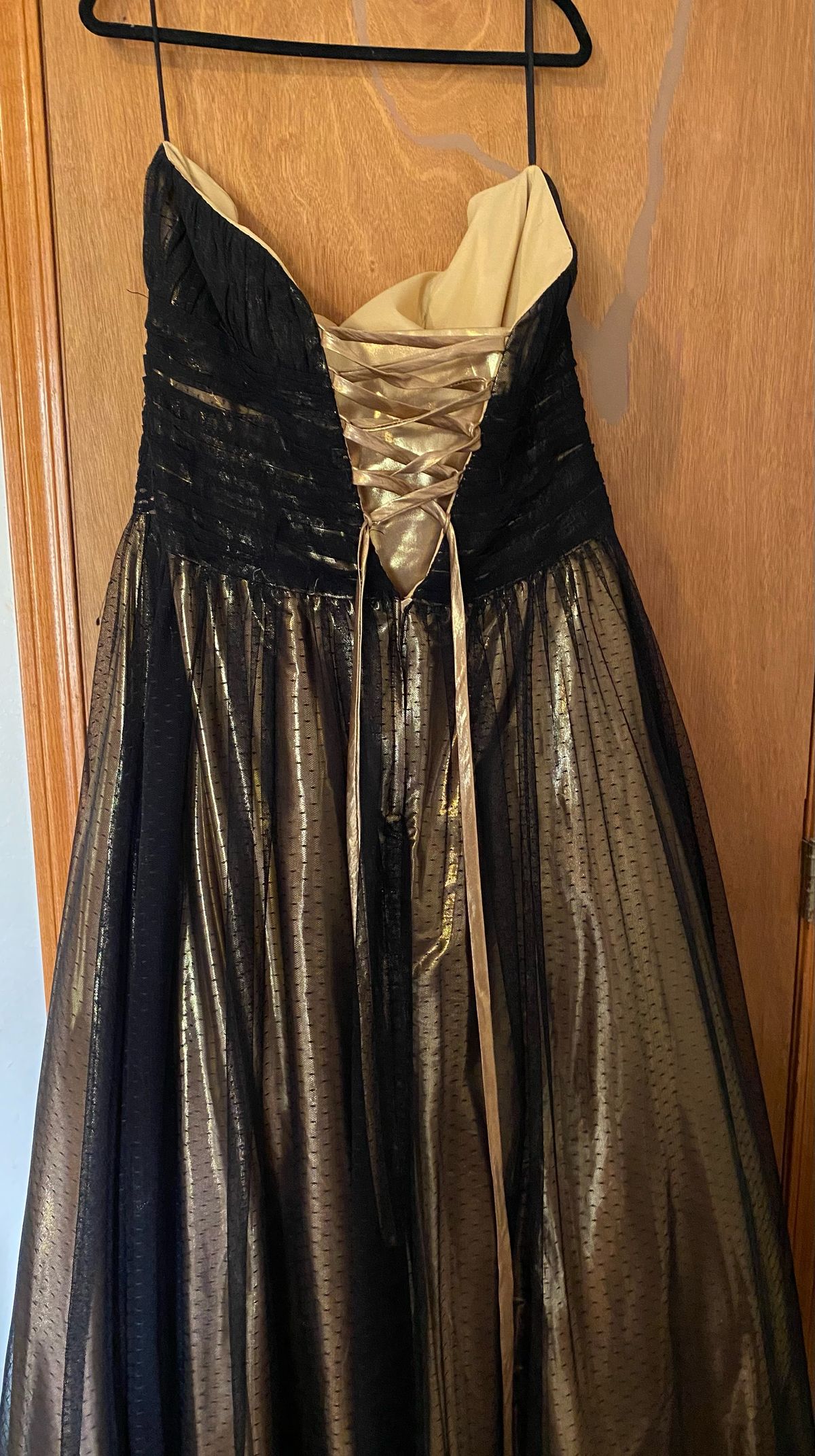 Plus Size 22 Prom Black Ball Gown on Queenly