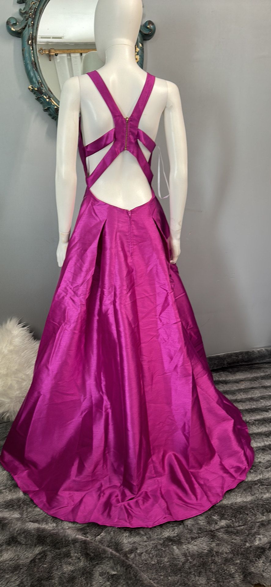 B darlin Size 8 Prom Hot Pink A-line Dress on Queenly