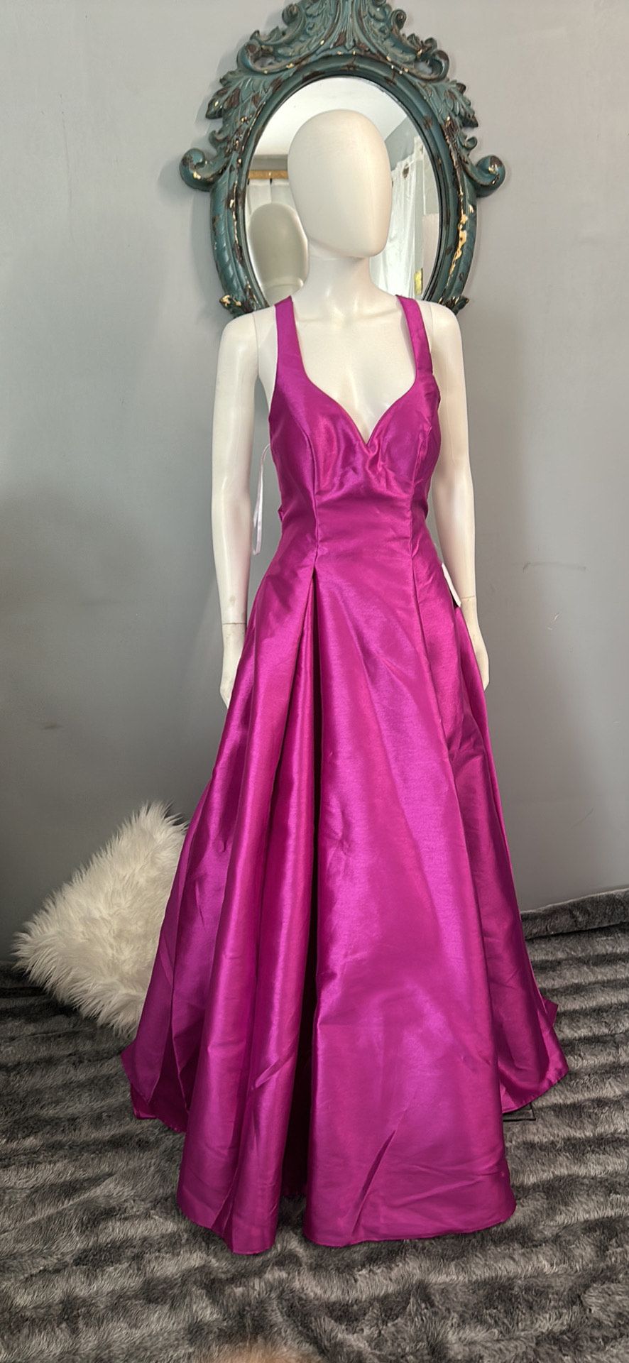 B darlin Size 8 Prom Hot Pink A-line Dress on Queenly