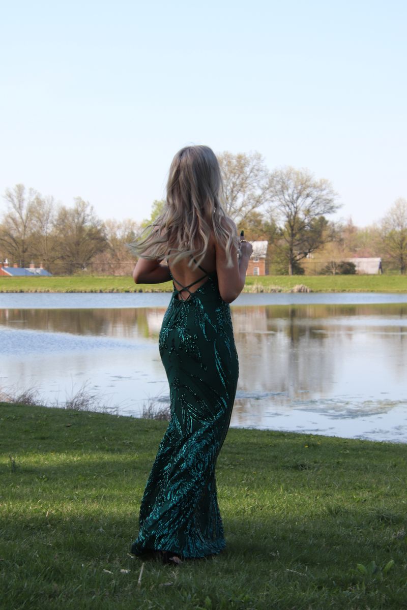 Amour The Label Size 2 Prom Green Mermaid Dress on Queenly