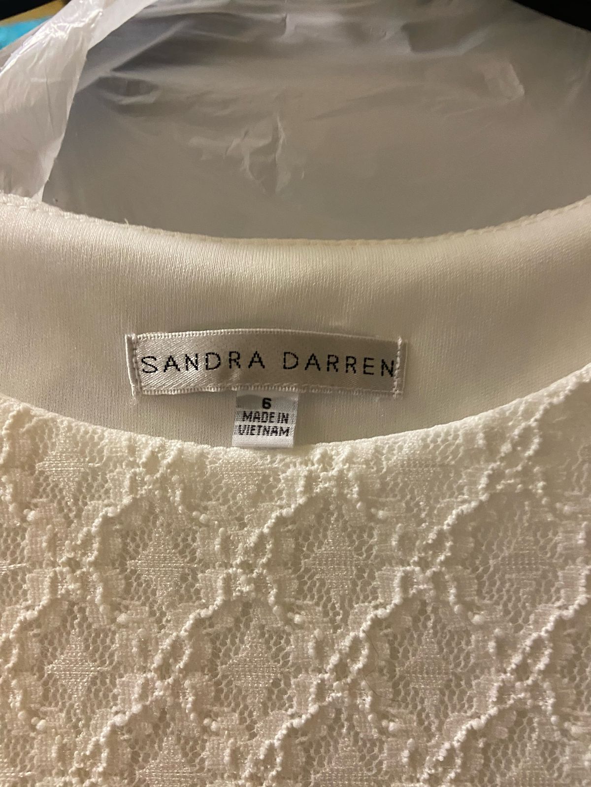 Sandra Darren Size 6 White Floor Length Maxi on Queenly