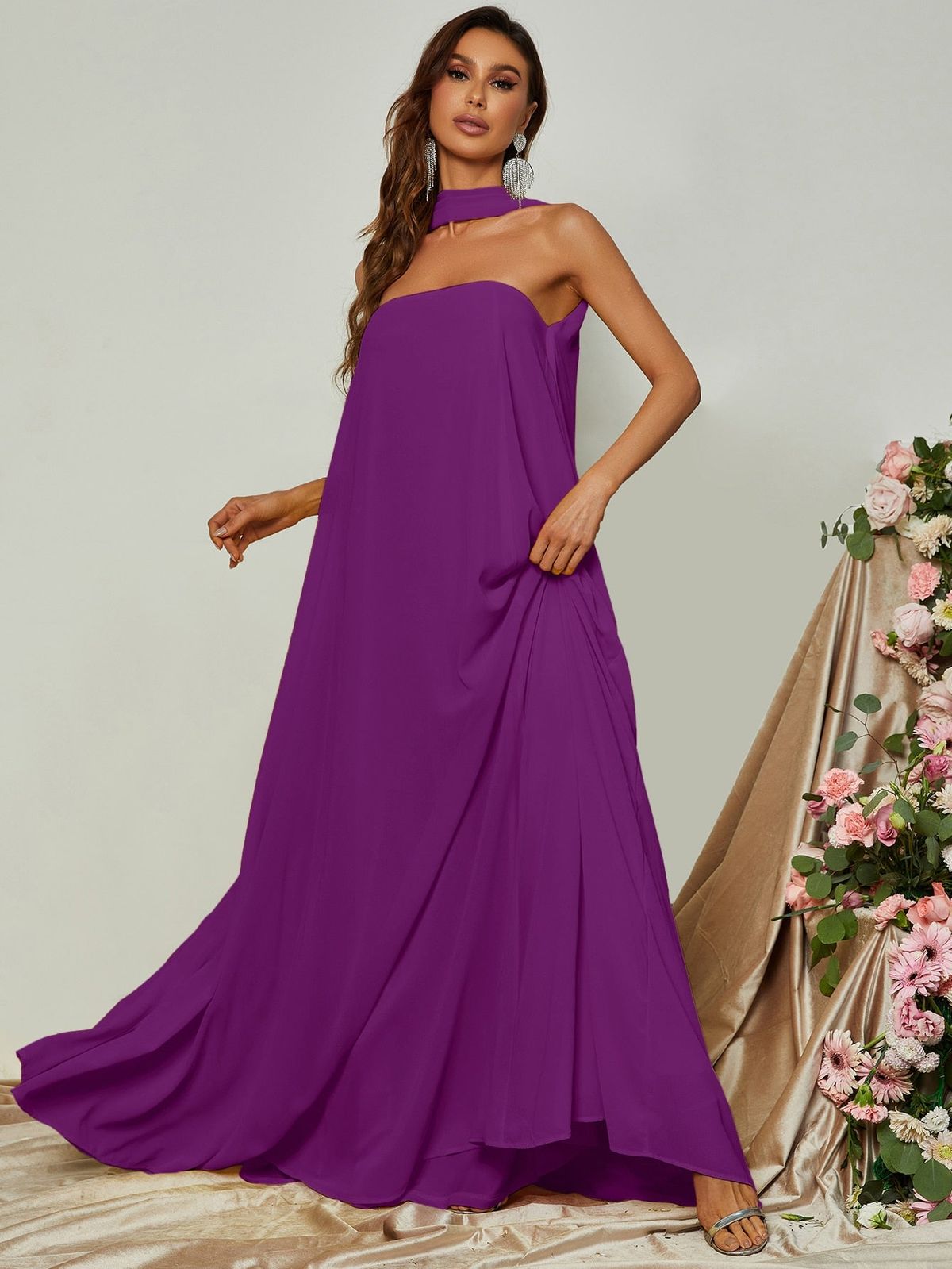 Style FSWD0847 Faeriesty Size S Purple A-line Dress on Queenly