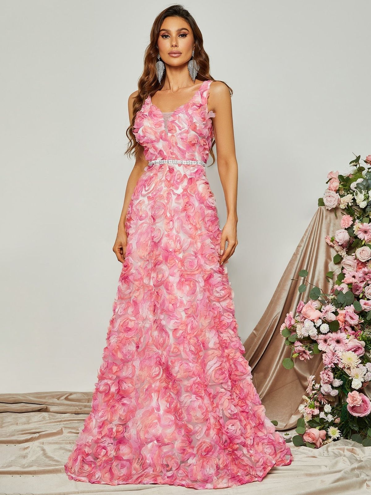 Style FSWD8059 Faeriesty Size XS Pink Floor Length Maxi on Queenly