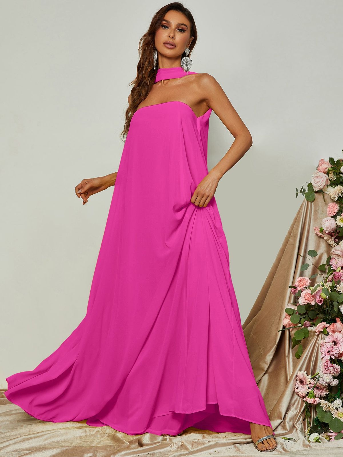 Style FSWD0847 Faeriesty Size L Hot Pink A-line Dress on Queenly