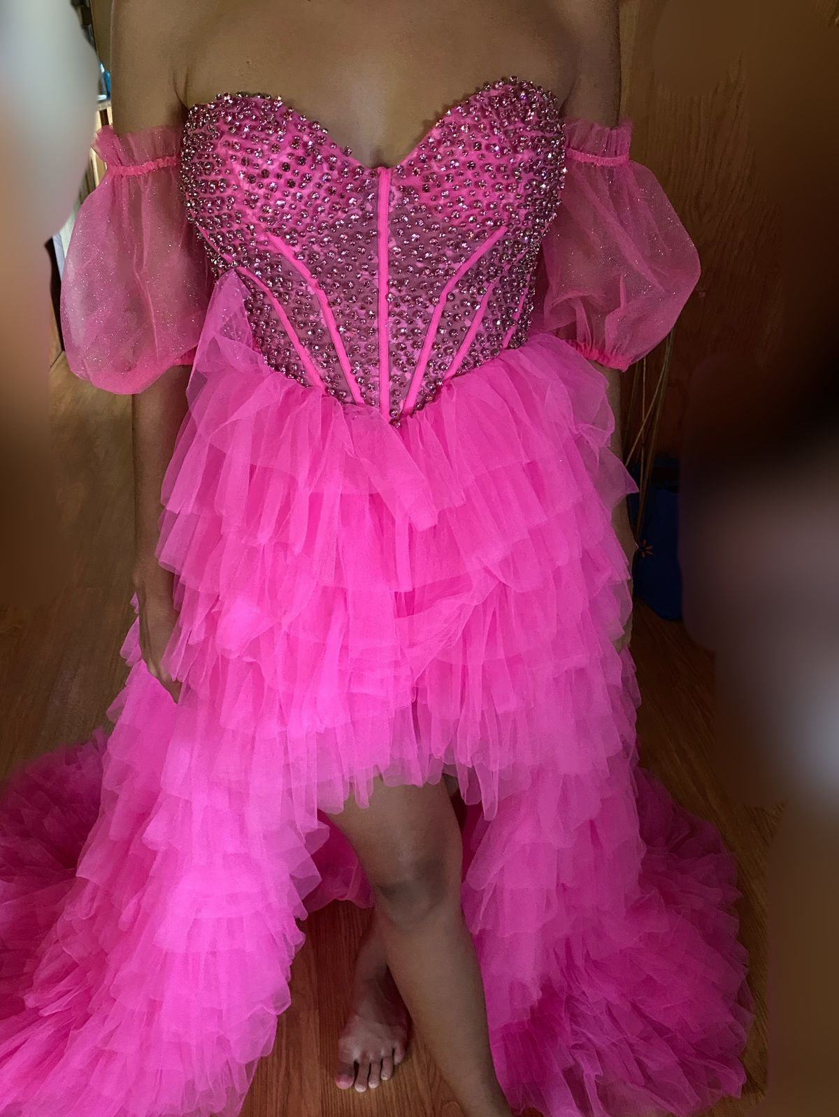 Sherri Hill Size 4 Prom Pink Dress With Train on Queenly