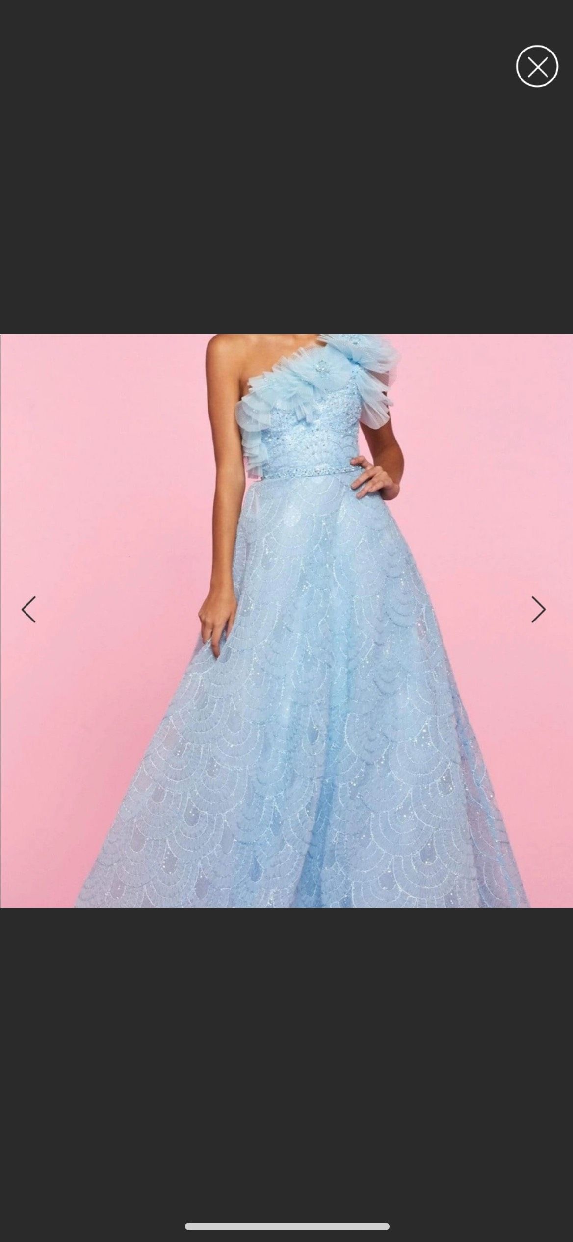 Sherri Hill Size 0 Prom Blue Ball Gown on Queenly