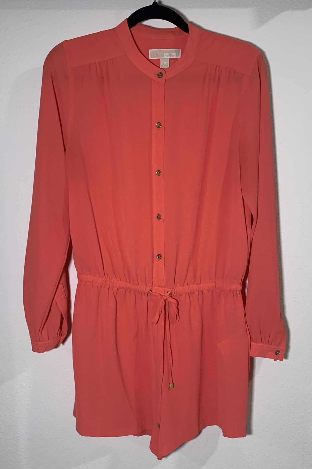 Michael Kors Size M High Neck Coral Formal Jumpsuit on Queenly