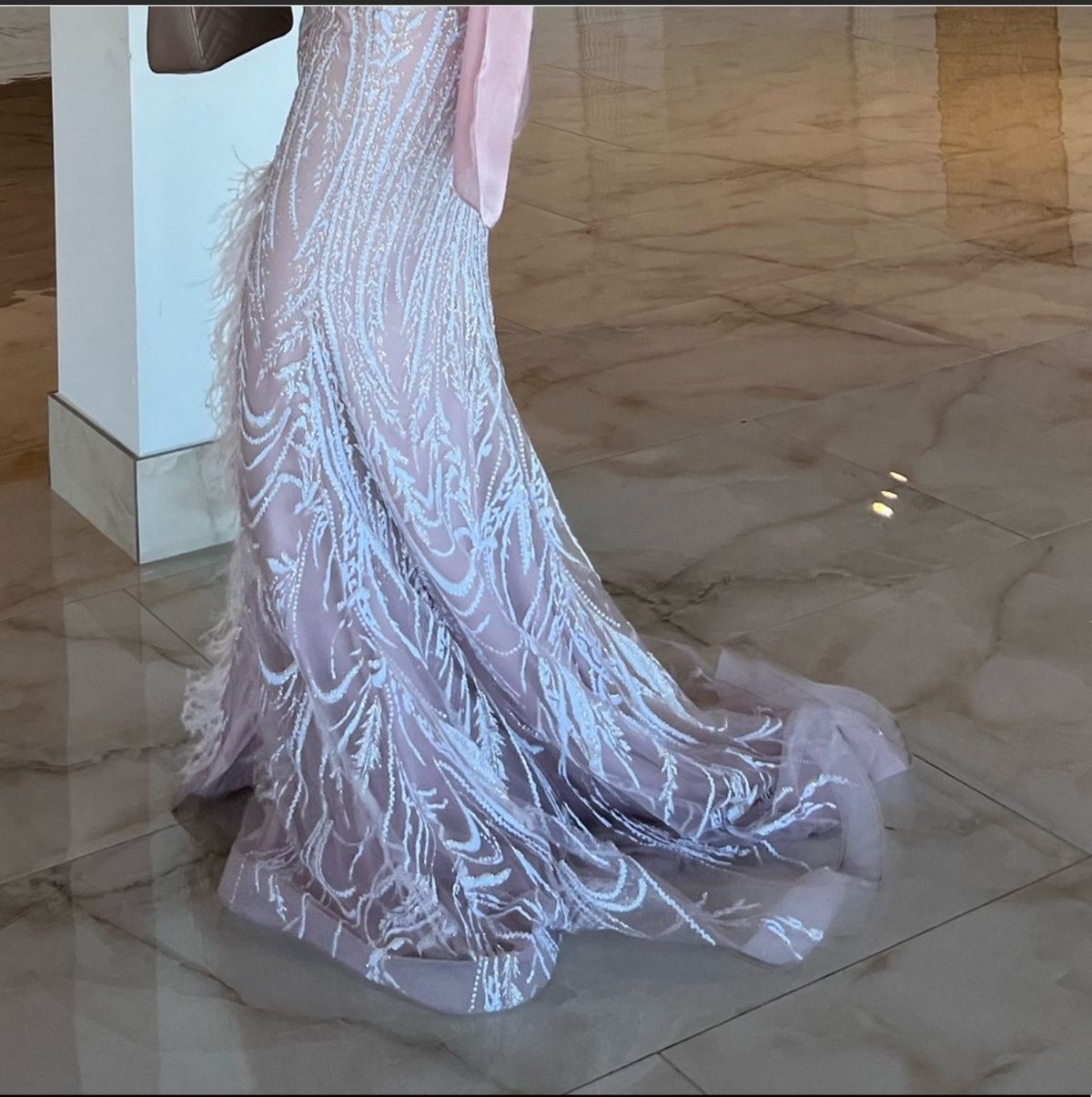 Cinderella Divine Size 10 Prom Strapless Light Pink Mermaid Dress on Queenly
