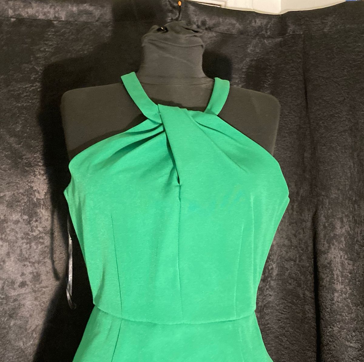 Lulus Size M Homecoming High Neck Emerald Green Cocktail Dress on Queenly