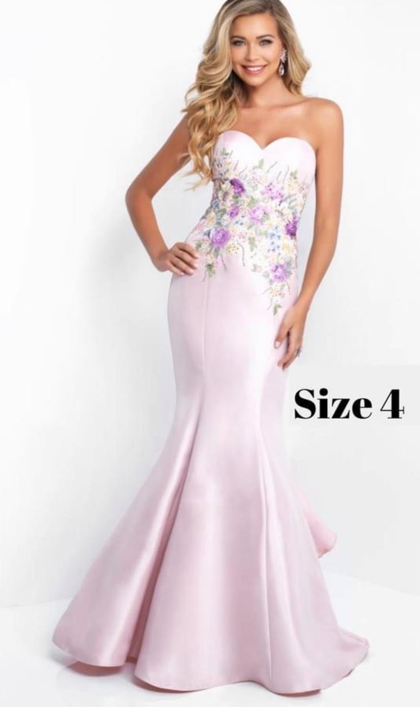 Blush Prom Size 2 Prom Strapless Light Pink Mermaid Dress on Queenly