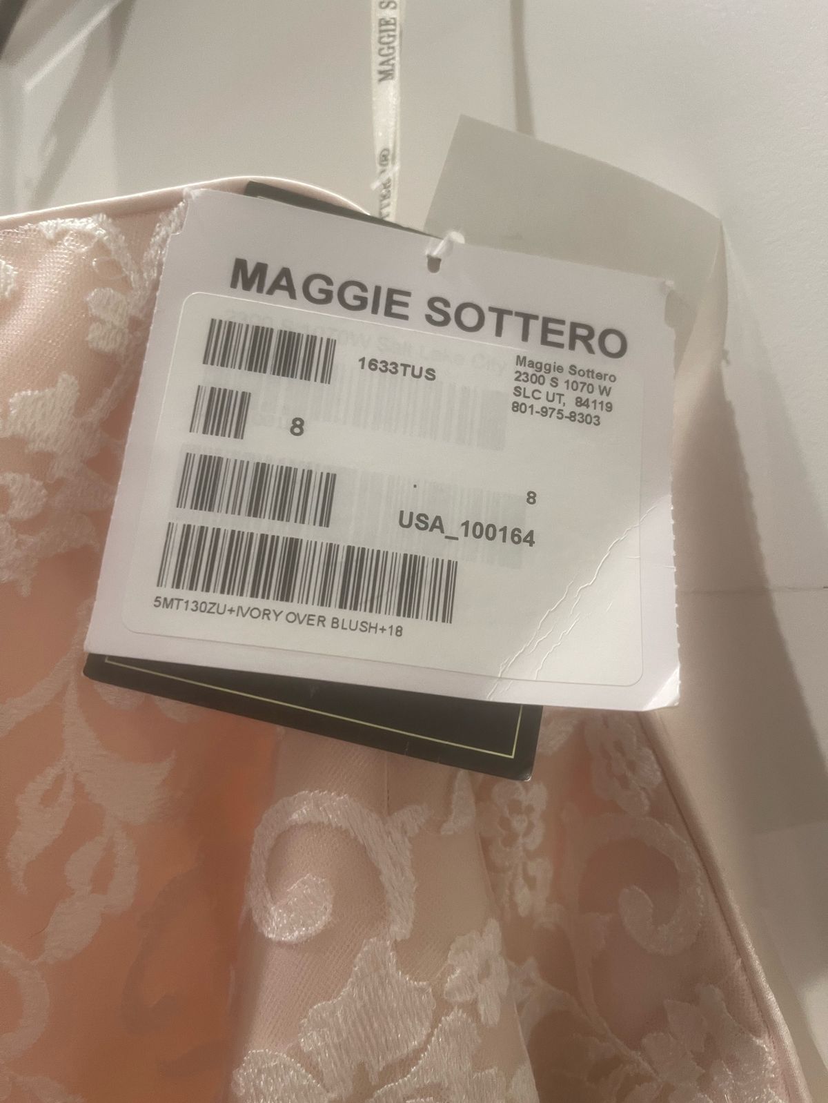 Maggie Sottero Plus Size 18 Nude A-line Dress on Queenly