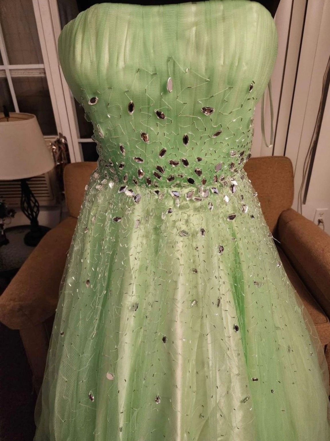 Size XL Green Ball Gown on Queenly