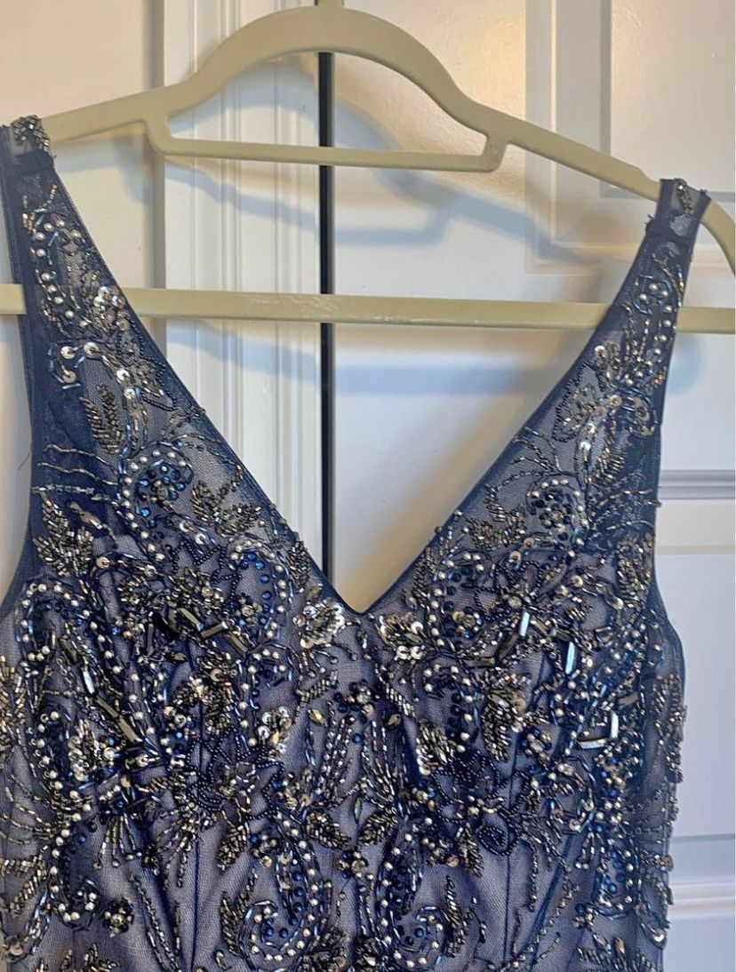 Aspeed Size 4 Prom Navy Blue Mermaid Dress on Queenly