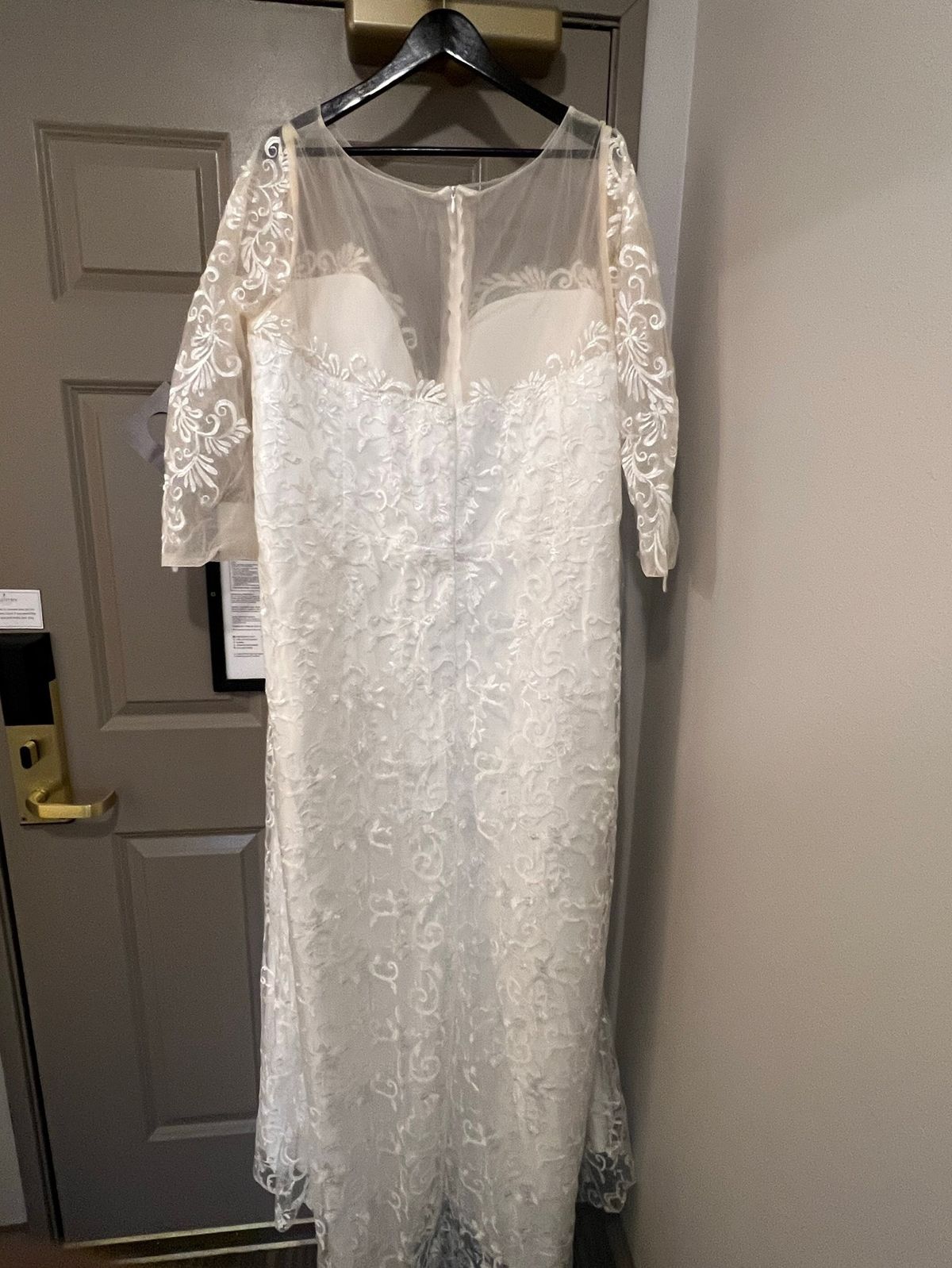 Plus Size 28 Wedding White Mermaid Dress on Queenly