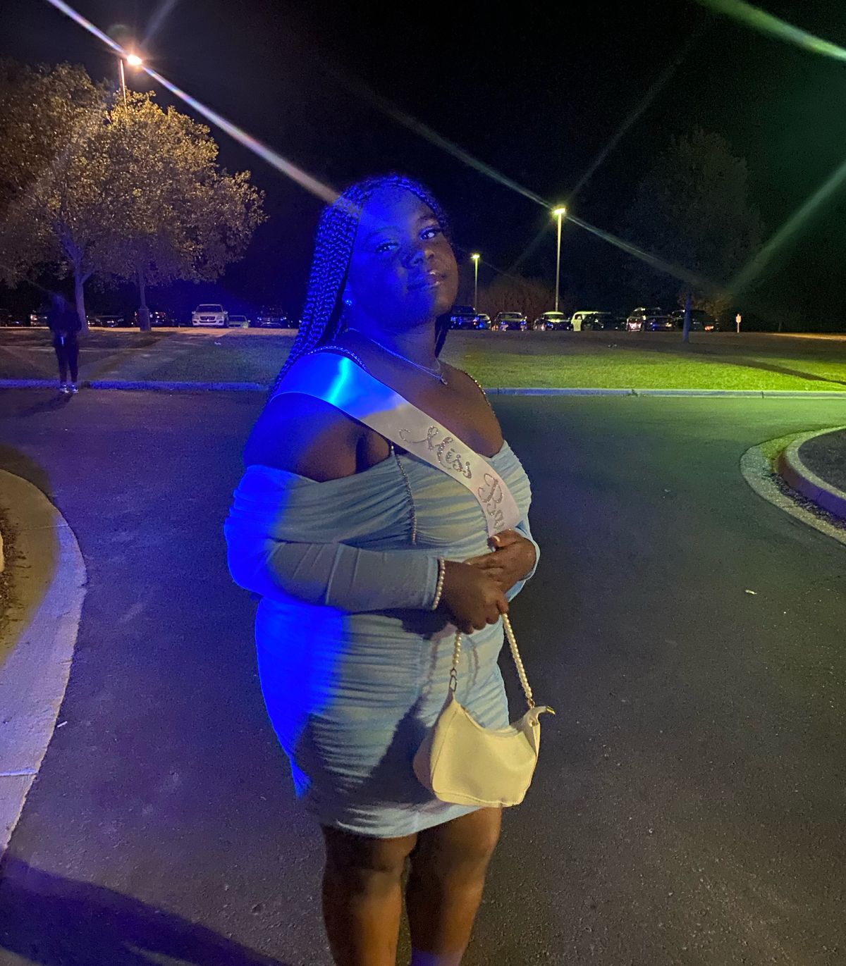 Fashion Nova Size 1X Homecoming Blue Cocktail Dress on Queenly