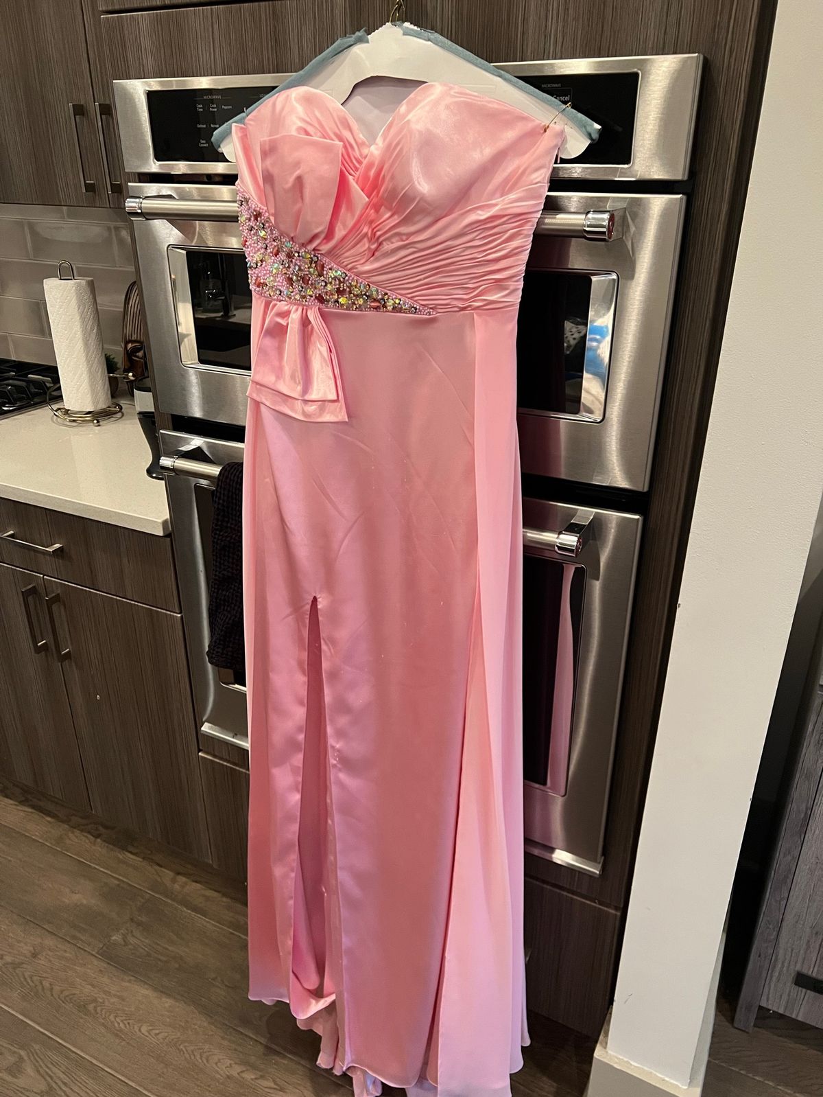 Gigi Size 6 Prom Pink Side Slit Dress on Queenly