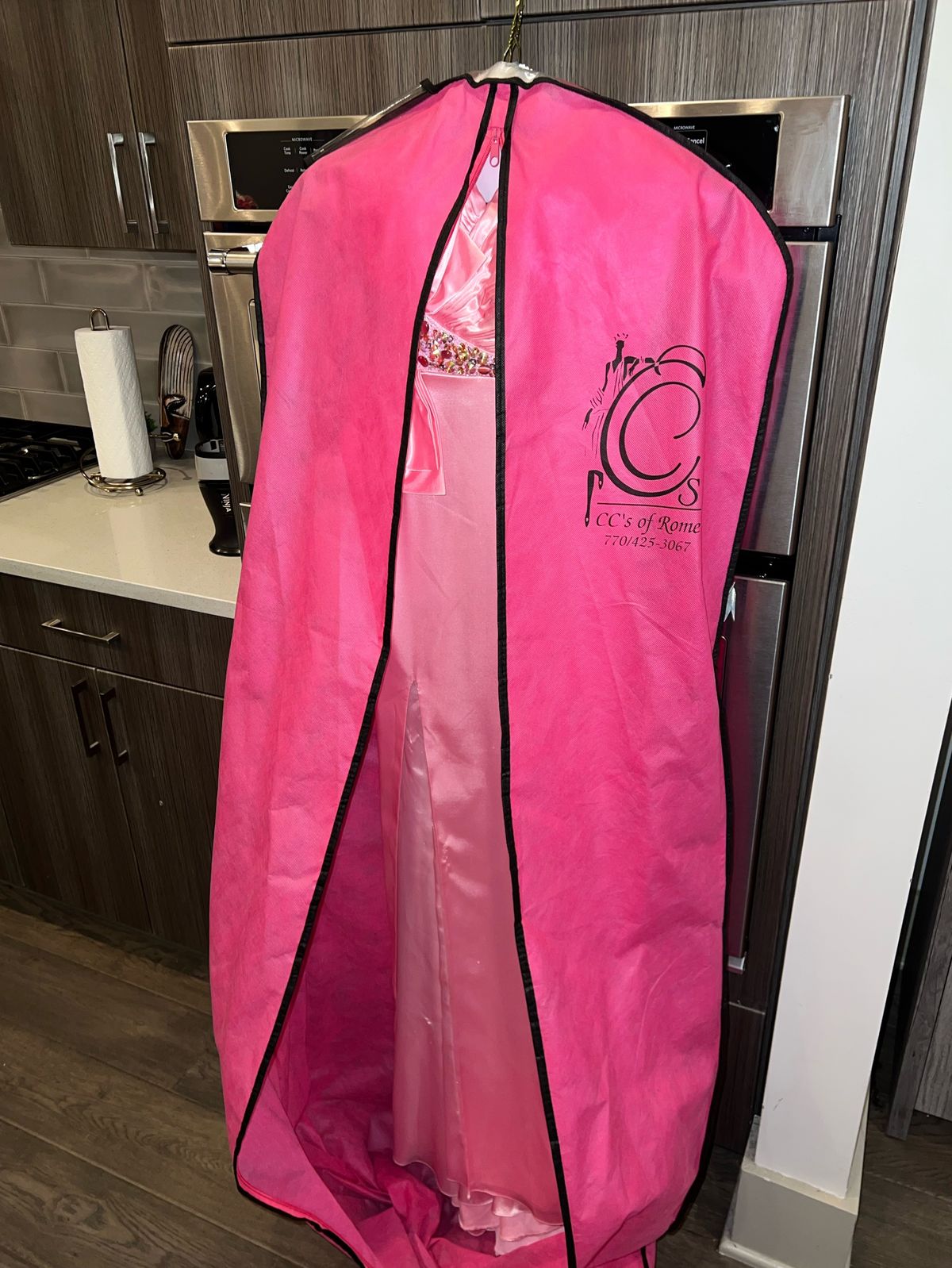 Gigi Size 6 Prom Pink Side Slit Dress on Queenly