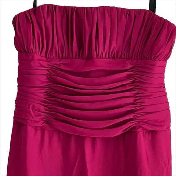 Plus Size 22 Prom Strapless Hot Pink Ball Gown on Queenly