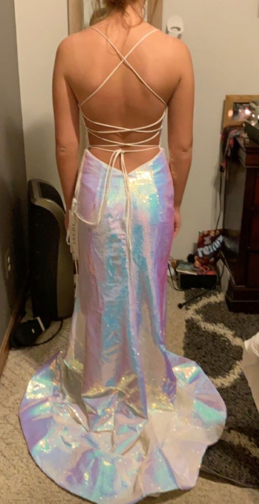 Vienna Size 00 Prom Multicolor Mermaid Dress on Queenly