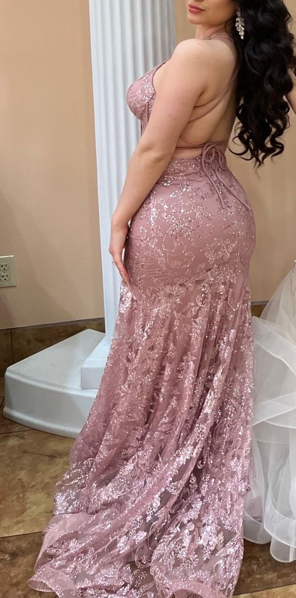 Size S Prom Light Pink Mermaid Dress on Queenly
