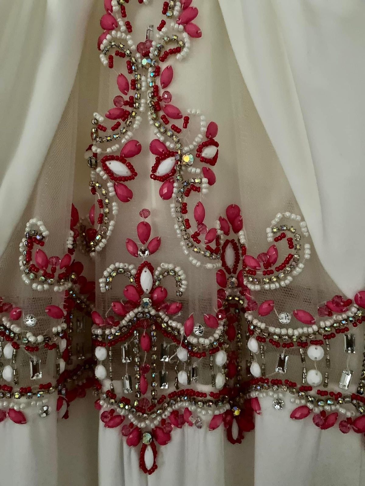 Size 6 Prom Halter Sequined Hot Pink Side Slit Dress on Queenly