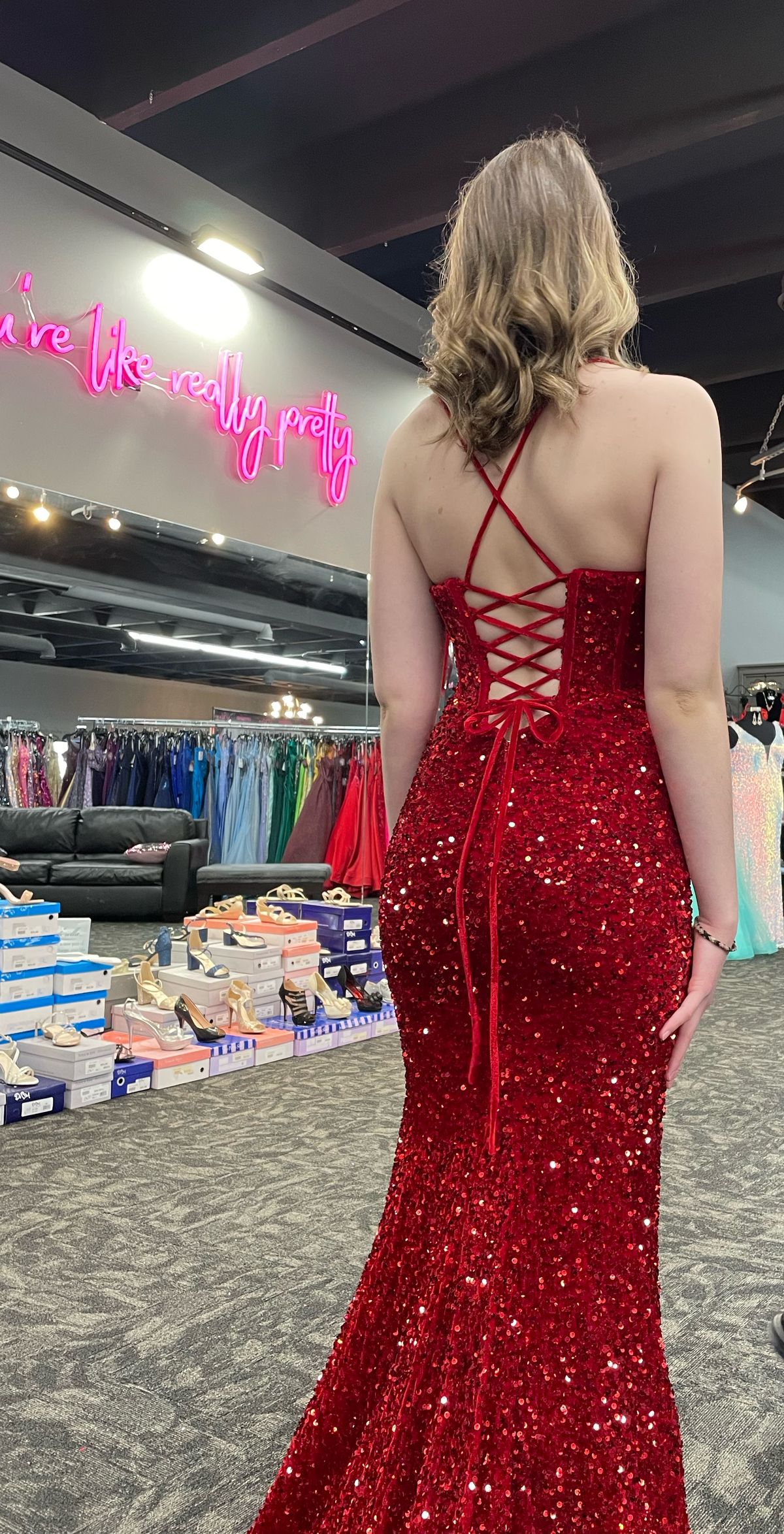 Size 2 Prom Red Floor Length Maxi on Queenly