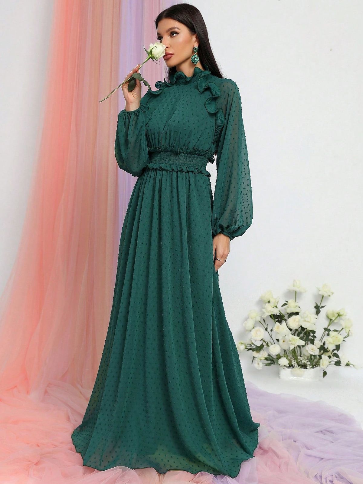 Style FSWD0955 Faeriesty Size XS Green Floor Length Maxi on Queenly