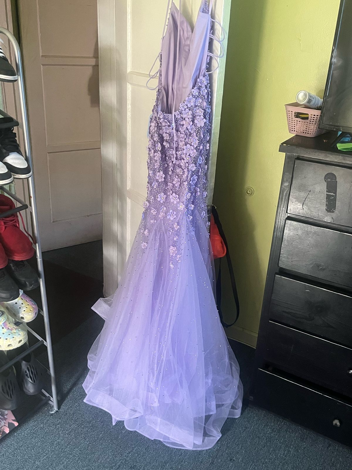 Size 8 Prom Purple Mermaid Dress on Queenly